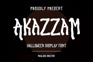 Akazzam Decorative Display Font Font Download