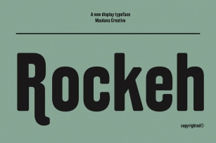 Rockeh New Decorative Display Typeface Font Font Download