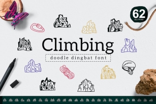 Climbing Dingbat Font Download