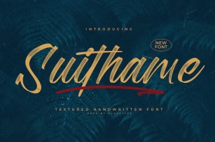 Suithame Textured Handwritten Font Font Download