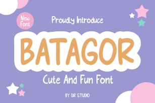 BATAGOR - CUTE FONT Font Download