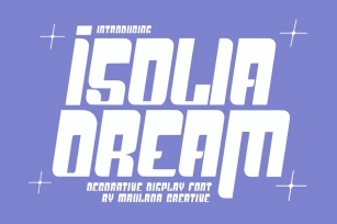 Isolia Dream Decorative Display Font Font Download