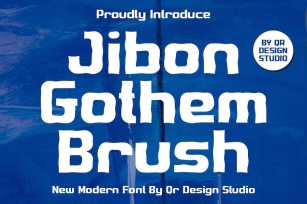 Jibon Gothem Brush Font Download