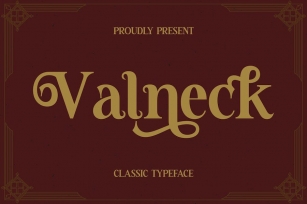 Valneck Classic Typeface Font Font Download