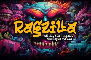 Ragzilla - Display Grafity Font Download