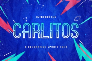 Carlitos - Decorative Sporty Font Font Download