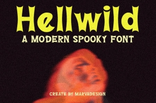 Hellwild - A Modern Spooky Font Font Download