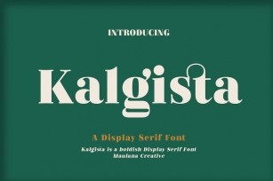 Kalgista Serif Display Font Font Download