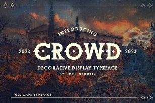 Crowd - Decorative Display Typeface Font Download