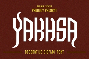 Yakhsa Decorative Display Font Font Download