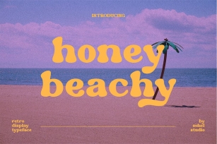 Honey Beachy - Modern Retro Font Download