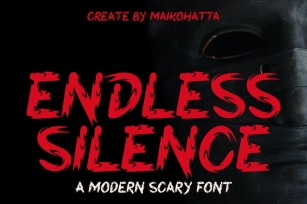 Endless Silence - Modern Scary Font Font Download