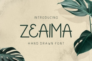 Zeaima - Hand Drawn Font Font Download
