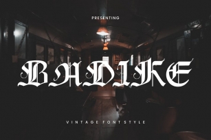 Badike - Vintage Font Font Download