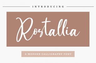 Rostallia - Elegant Script Font Font Download