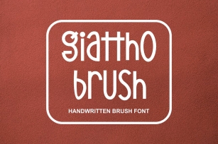Giattho Brush Fonts Font Download
