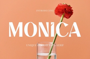 Monica - Unique Display Sans Serif Font Download