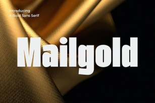 Mailgold - A Bold Sans Serif Font Download