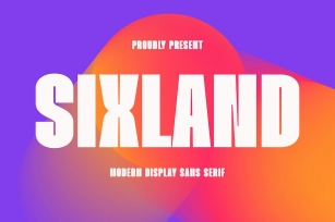 Sixland - Modern Display Sans Serif Font Download