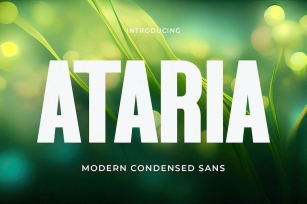 Ataria - Modern Condensed Sans Font Download