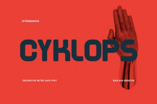 Cyklops Decorative Retro Sans Font Font Download