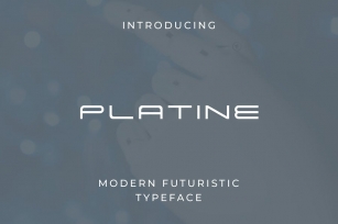 Platine Futuristic Font Font Download