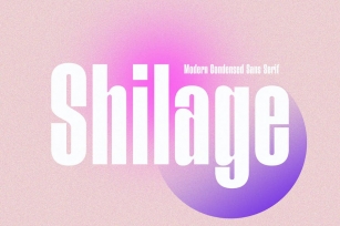 Shilage - Modern Condensed Sans Serif Font Download