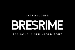 Bresrime font Font Download