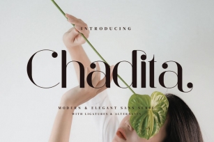 Chadita - Modern Ligature Font Font Download