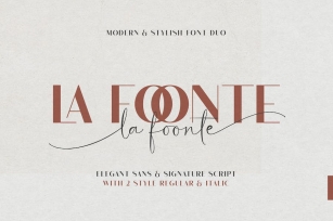 La Foonte | Sans Script Font Duo Font Download