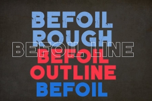 BEFOIL FAMILY FONT WITH 4 STYLES Font Download