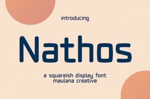 Nathos Squareish Display Font Font Download