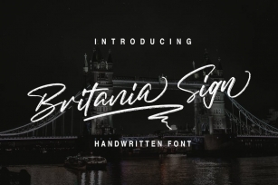 Britania Sign Font Download