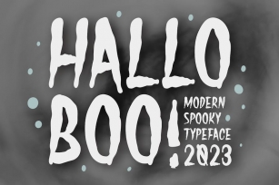 Hallo Boo - Modern Spooky Typeface Font Download