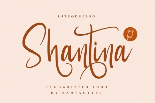 Shantina A Modern Calligraphy Font Font Download
