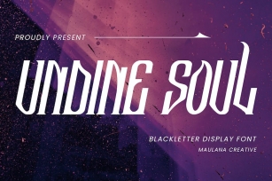 Undine Soul Blackletter Display Font Font Download