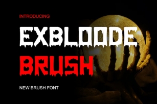 Exbloode Brush Font Download