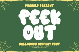 Peek Out Halloween Display Font Font Download