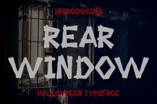 Rear Window - Halloween Typeface Font Download
