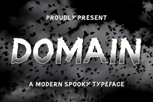 Domain Font - Modern Spooky Typeface Font Download