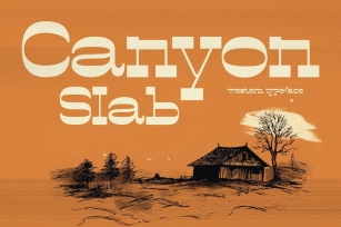 Canyon Slab - Wild West Typeface Font Download