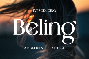 Beling A Modern Serif Typeface Font Download