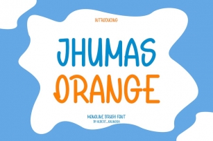 Jhumas Orange Font Download