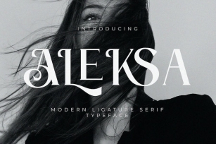 ALEKSA Modern Ligature Serif Typeface Font Download