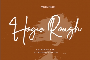 Hogie Rough Script Handmade Font Font Download