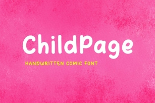 ChildPage - Handwritten Comic Font Font Download
