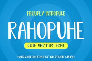 Rahopuhe - Kids Font Font Download