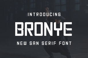 Bronye Display Font Typeface Font Download