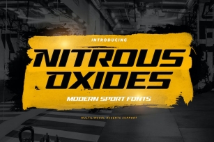 Nitrous Oxides - Modern Sport Fonts Font Download
