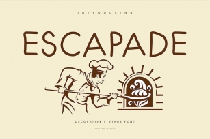 Escapade - Decorative Vintage Font Font Download